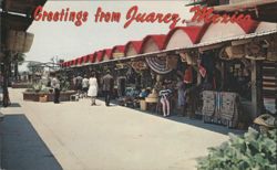 Juarez, Mexico Street Shops Postcard