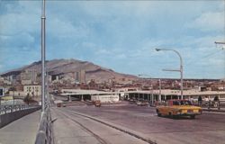 Puente Paso del Norte, Ciudad Juarez & El Paso Skyline Postcard