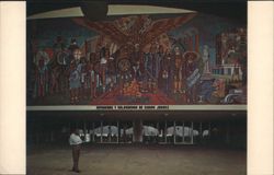 Mural at Hipodromo y Galgodromo, Ciudad Juarez Postcard