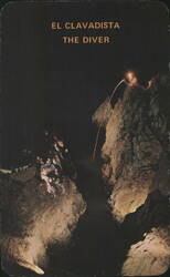 Acapulco Night View of El Clavadista The Diver Postcard