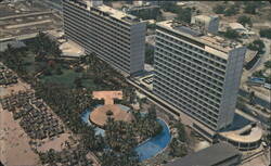 Acapulco Hilton Hotel Aerial View, Acapulco, Mexico Postcard