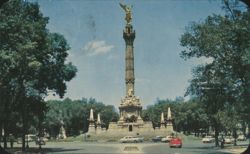 El Ángel de la Independencia Monument, Mexico City Postcard