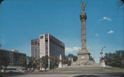 Angel of Independence and Hotel María Isabel, Mexico City Postcard