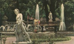 Monumental Fountain, Chapultepec Park, Mexico City Postcard