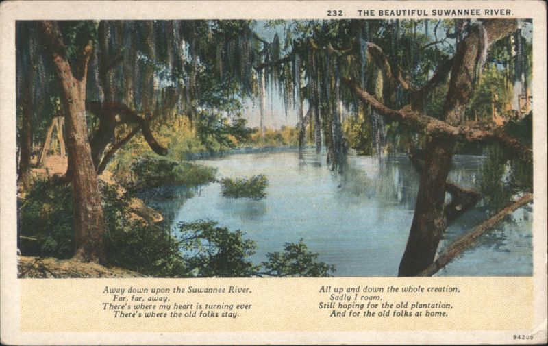The Beautiful Suwannee River with Song Lyrics Songs & Lyrics