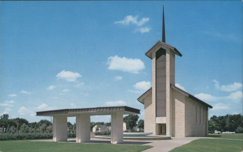 Place of Meditation, Eisenhower Center with Carillon Tower Abilene Kansas