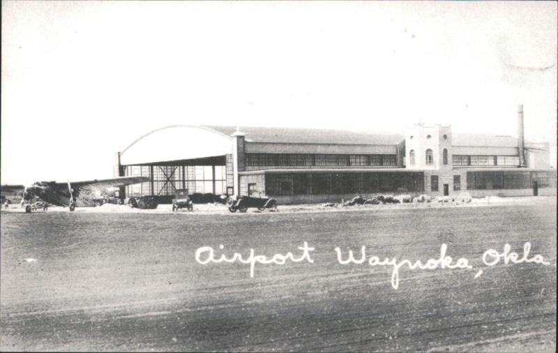 Waynoka OK Transcontinental Air Transport Hangar Oklahoma