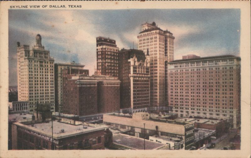 Skyline View of Dallas, Texas Buildings