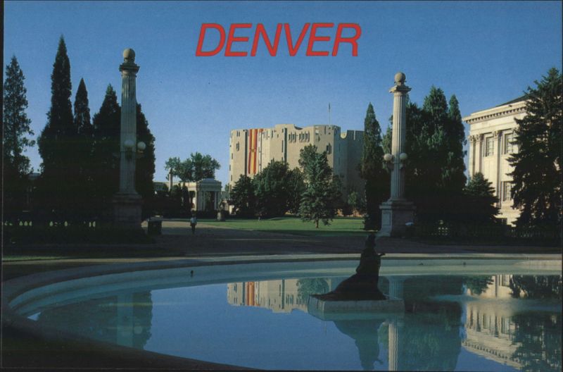 Denver Art Museum, Civic Center Fountain Colorado