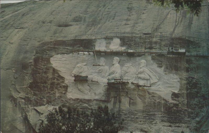 Historic Stone Mountain Confederate Carving J. C. Lee