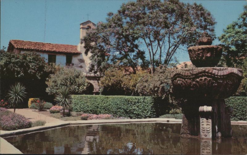 Mission San Juan Capistrano Inner Patio Fountain California