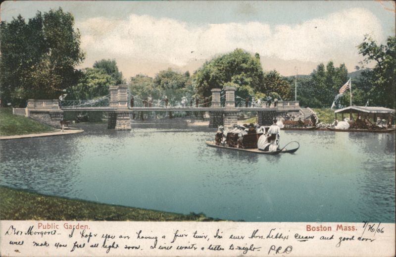 Public Garden, Swan Boats, Boston Massachusetts