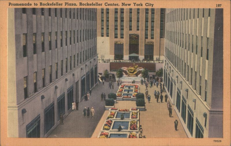 Promenade to Rockefeller Plaza, Rockefeller Center, New York City