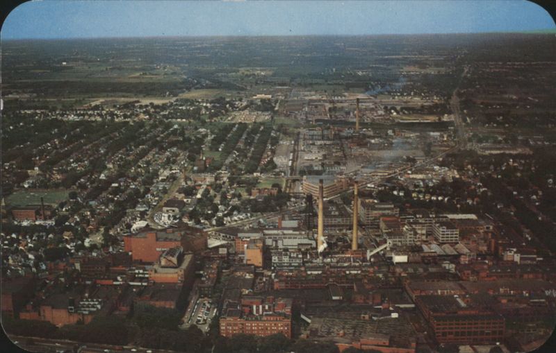 Kodak Park Works Aerial View, Rochester NY New York