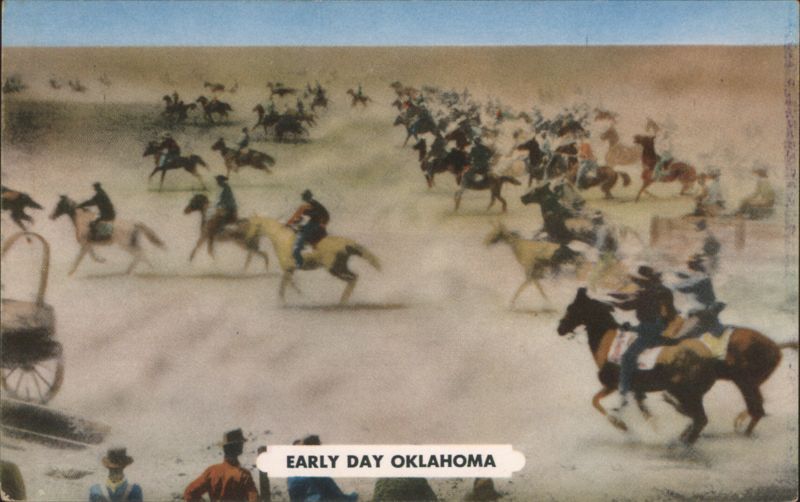 Early Day Oklahoma Land Run into Cherokee Strip 1893 Stillwater