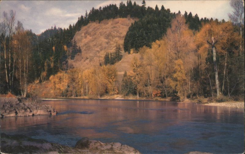 Willamette River Oregon Autumn Scene Ray Atkeson