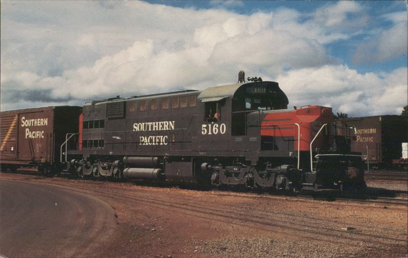 SOUTHERN PACIFIC ALCO RSD-15 'Alco Alligator' #5160 Train Eugene Oregon