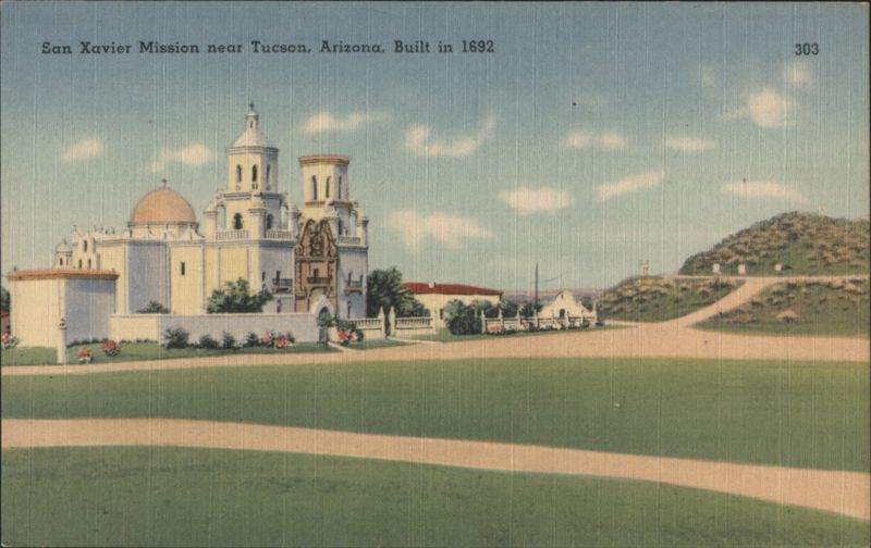 San Xavier Mission near Tucson, Arizona - Built 1692