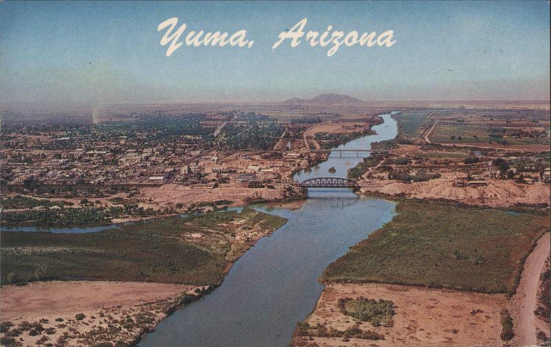 Aerial View of Yuma, Arizona - Colorado River John E. Floodberg