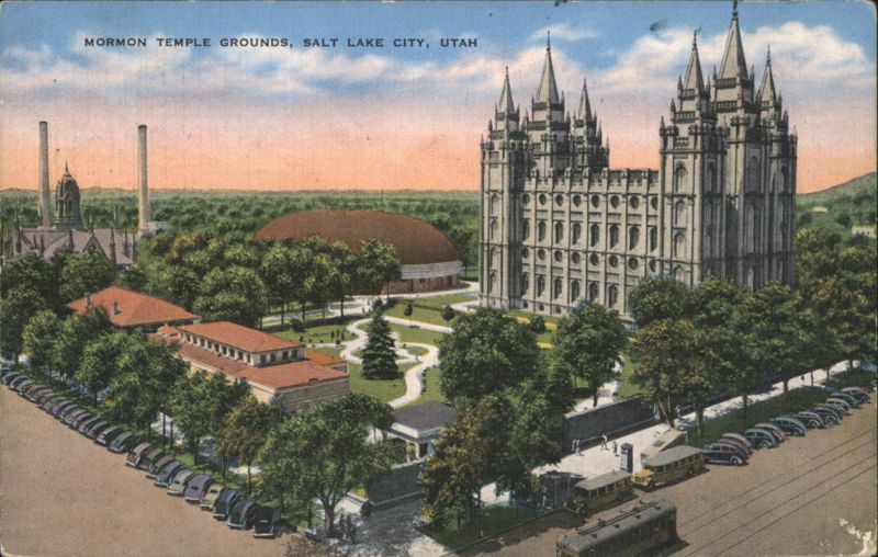 Mormon Temple Grounds, Salt Lake City, Utah
