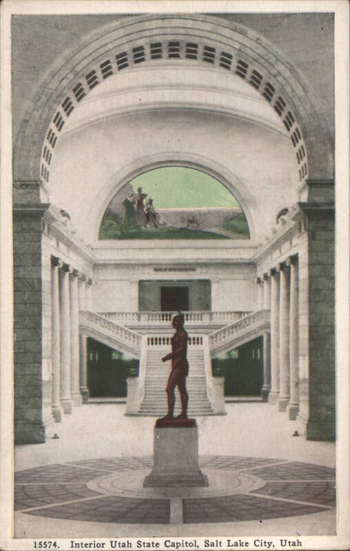 Interior Utah State Capitol, Massasoit Statue Salt Lake City