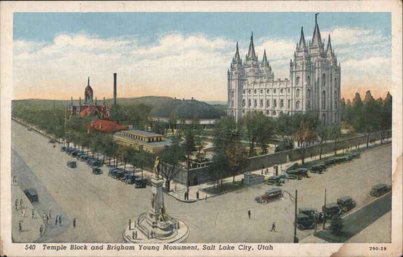 Temple Block and Brigham Young Monument, Salt Lake City Utah