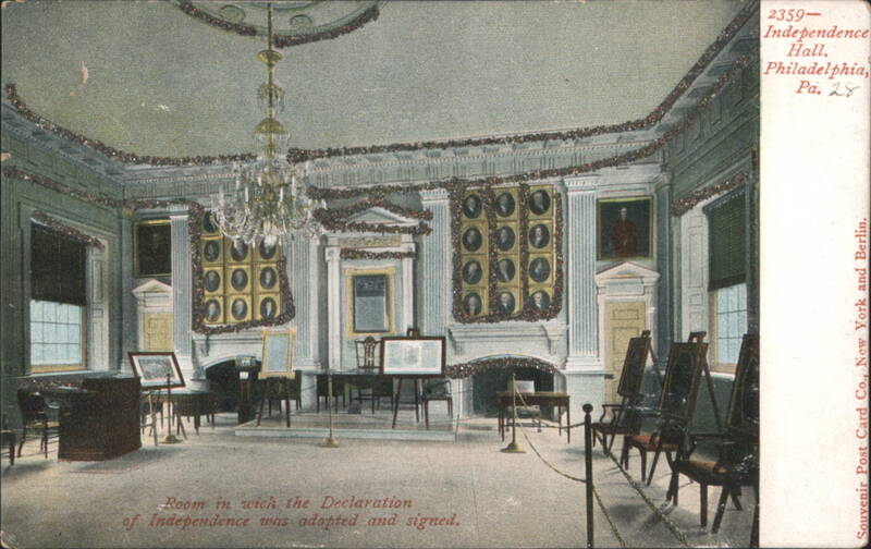Independence Hall Assembly Room, Declaration Signed Philadelphia Pennsylvania