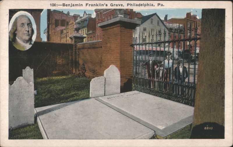 Benjamin Franklin's Grave, Philadelphia, PA Pennsylvania