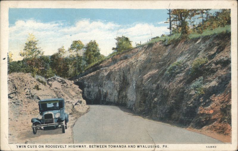 Twin Cuts on Roosevelt Highway, Towanda & Wyalusing, PA Pennsylvania