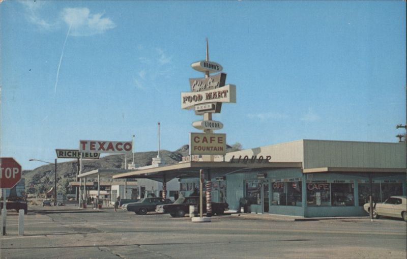 Baker CA Gas Station, Food Mart, Cafe, Liquor California
