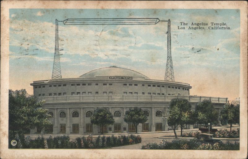 Angelus Temple, Radio Broadcasting Station K.F.S.G. Los Angeles California