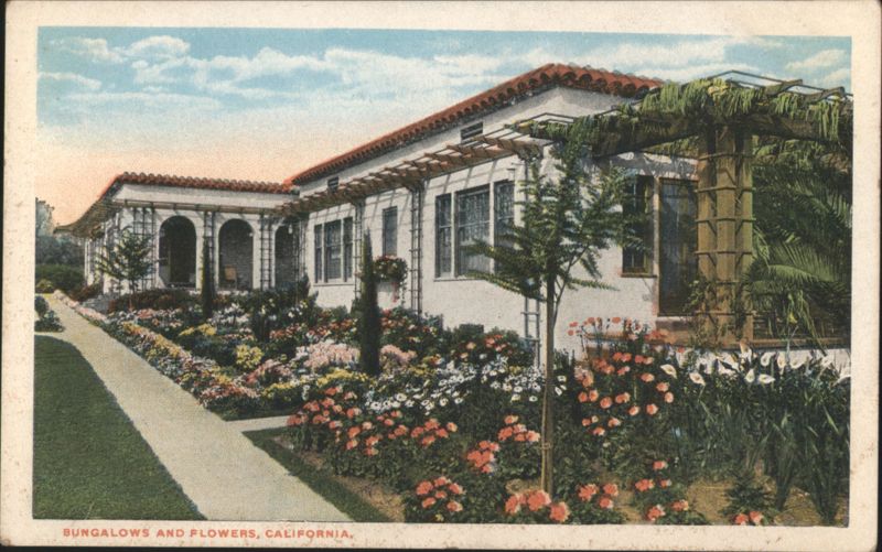 Bungalows and Flowers, California