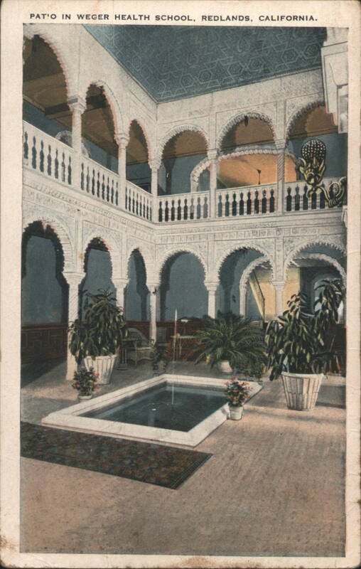 Patio, Weger Health School, Redlands, California