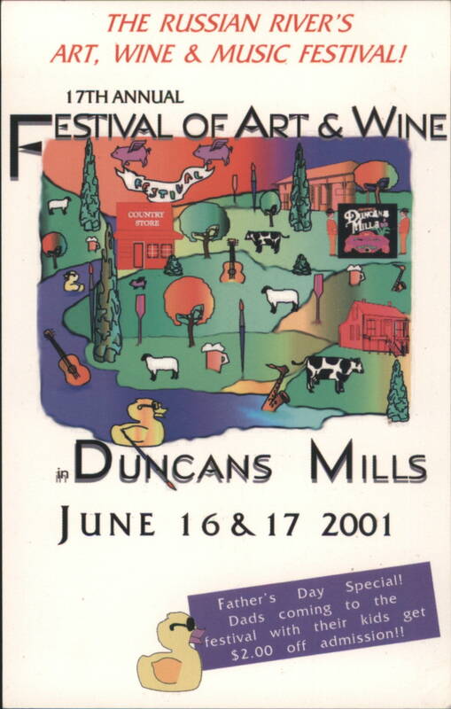 17th Annual Russian River Art Wine Music Festival Duncans Mills California