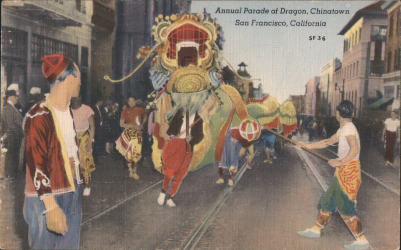 Annual Parade of Dragon, Chinatown San Francisco California