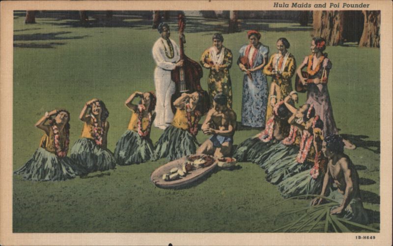 Hula Maids and Poi Pounder Honolulu Hawaii