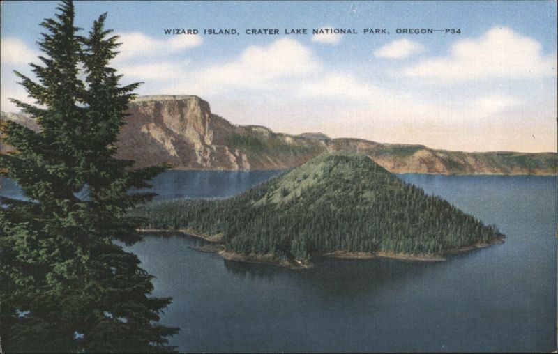 Wizard Island, Crater Lake National Park, Oregon P34