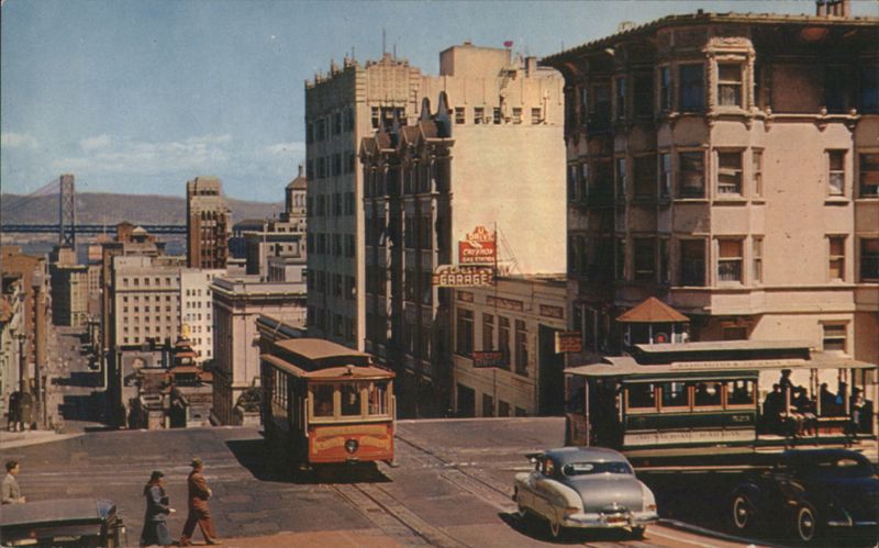 San Francisco Cable Cars, California & Powell Sts.