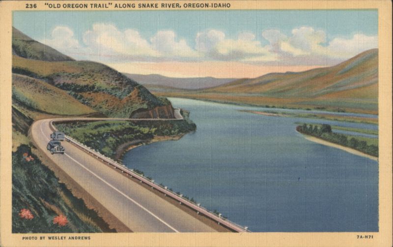 Old Oregon Trail Along Snake River Wesley Andrews
