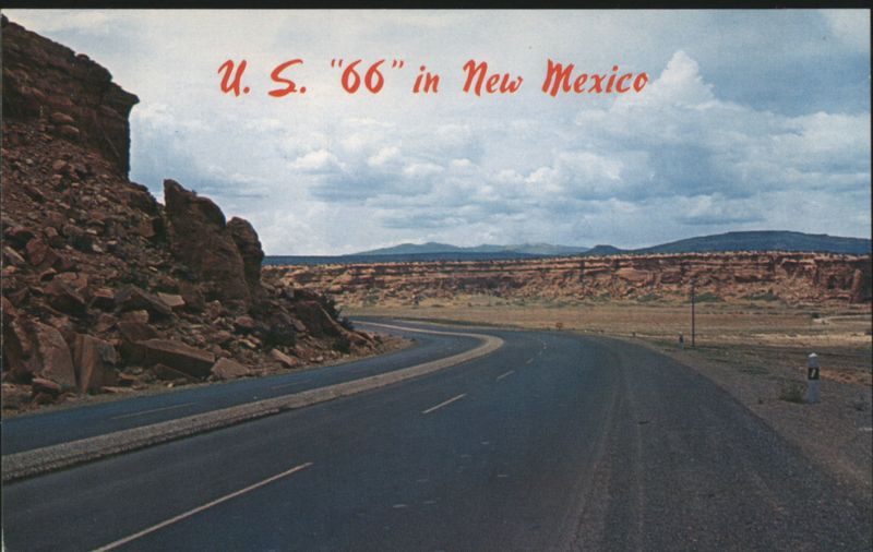 U. S. 66 in New Mexico near Grants L. O. Candelaria