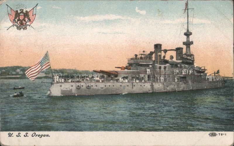 U. S. S. Oregon Battleship Battleships