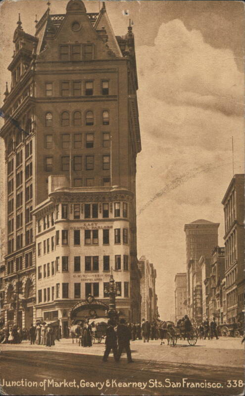 Junction of Market, Geary & Kearney Sts., San Francisco California