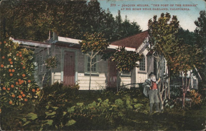 Joaquin Miller, The Poet of the Sierras at his Home Oakland California