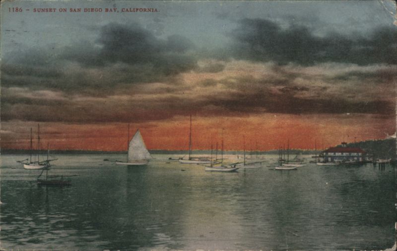 Sunset on San Diego Bay California