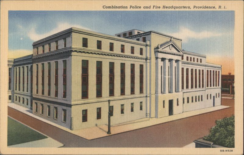 Combination Police and Fire Headquarters Building Providence Rhode Island