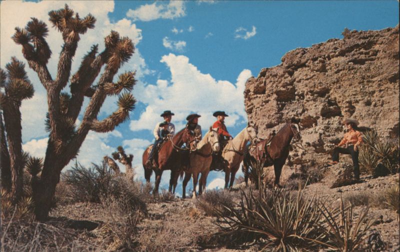 Western Horseback Riders, Joshua Tree Forest Ferris H. Scott