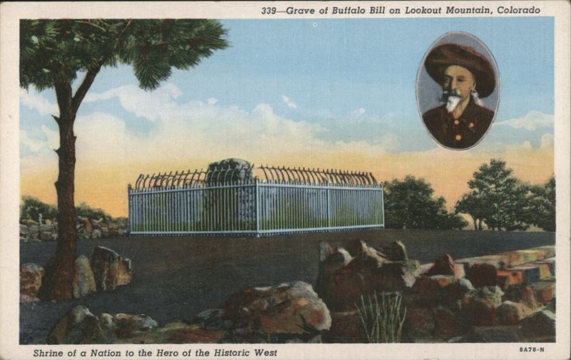 Grave of Buffalo Bill on Lookout Mountain, Colorado Denver