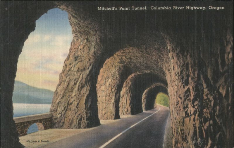 Mitchell's Point Tunnel, Columbia River Highway Oregon