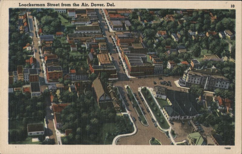 Loockerman Street from the Air, Dover, DE Delaware