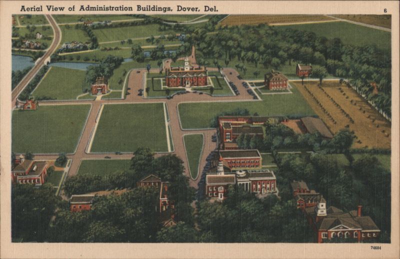 Aerial View of Administration Buildings Dover Delaware